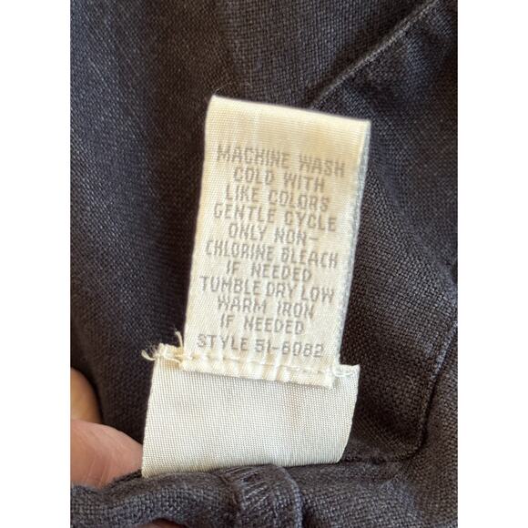 J.Jill Linen Plus Size 18 Crop Pants Black Lagenlook - Picture 7 of 10